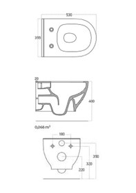 Resim Paluci Paluci Sofia Matt Black Klozet 