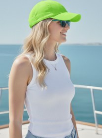 Resim Ritagarcia Unisex Ayarlanabilir Fıstık Yeşil Spor Basic Şapka 