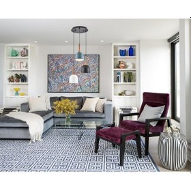 Resim Riolight Retro,Rustik,Vintage 3Xe27 Duylu Renkli Başlik Metal Sar 