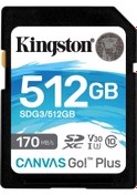 Resim Kıngston Canvas Go Plus SDG3/512 GB 512 GB SD 170R Hafıza Kartı 