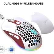 Resim Maiyame Hafif Tasarım, Çift Modlu Kablosuz, 4800dpı, Rgb Aydınlatmalı Oyun Faresi 