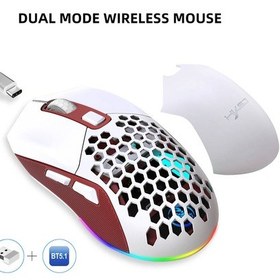 Resim Maiyame Hafif Tasarım, Çift Modlu Kablosuz, 4800dpı, Rgb Aydınlatmalı Oyun Faresi 
