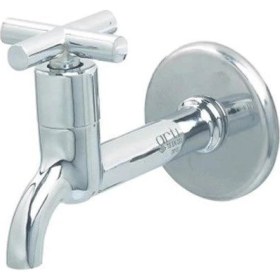 Resim Artı Aç Kapa 4 Kollu Krom Çevirveli Musluk Duvardan Tek Girişli 