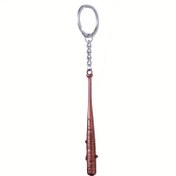 Resim 1 adet Çinko Alaşımlı Beyzbol Çubuğu Anahtarlık - Detaylı Tasarım ile Sporcu Metal Anahtarlık, Sırt Çantaları, Arabalar ve Hediye için Mükemmel, Çiftler ve Spor Sevdalıları için İdeal, Spor Etkinliği Aksesuarı|Detaylı Tasarım|Dayanıklı Çinko Alaşımlı 