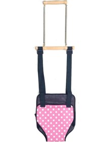 Resim Hoppala Zıp Zıp Asmalı Salıncak Puantiyeli Bebek Yürüme Yardımcısı 