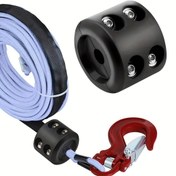 Resim Kamyon UTV ATV için Kauçuk Kablo Winç Durdurucuları, Sentetik Kauçuk Gerilim Kontrolü, Anti-Örgü Koruma, Hızlı Çıkarma Aracı ile Kolay Kurulum - Siyah, Turuncu, Kırmızı, Araç Bakımı, Dayanıklı İnşaat 