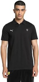 Resim PUMA Ferrari Style Polo Jacquard Polo Tişört Unisex Yetişkin 