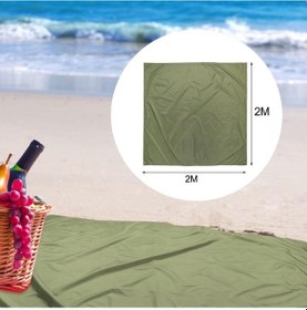 Resim Suntek Hafif Kamp Çadırı Tarp Su Geçirmez Açık Aile 2x2m Yeşil 