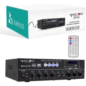 Resim MagicVoice Mv-510 50watt Usb-sd-bt Hat Trafolu Anfi 