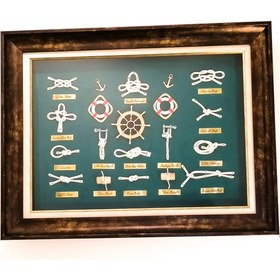 Resim Deniz Marine Denizci Bağları Panosu 46X59 