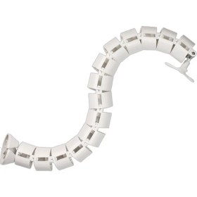 Resim Techmaster Yuvarlak Kablo Düzenleyici Masa Altı Omurga Kablo Kanalı Beyaz 