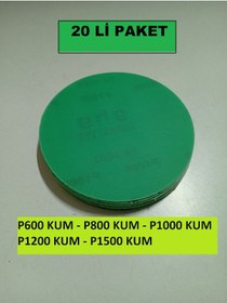 Resim 125 Mm Cırt Zımpara 20 Li Paket 600-800-1000-1200-1500 Kum 