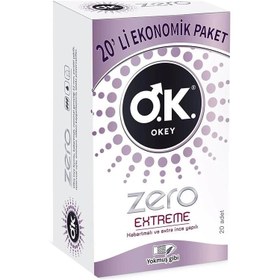 Resim Okey Zero Extreme Prezervatif 20 Adet 