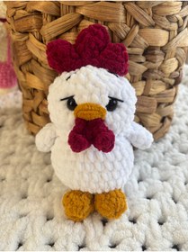 Resim UrazTasarım Amigurumi, Amigurumi Horoz , Amigurumi Sevimli Horoz, Hediyelik organik oyuncak 