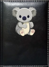 Resim Promosyon Denizi Koala Görselli Siyah Ruhsat Kabı 