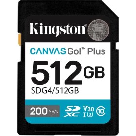 Resim CT Stones Kingston SDG4-512GB 512GB Sdxc Canvas Go Plus Gen4 200MB-S C10 Uhs-I U3 V30 Hafıza Kartı 