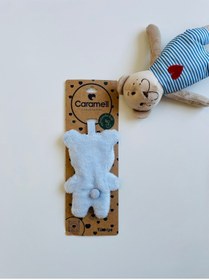 Resim Caramell Peluş Emzik Askısı Yeni doğan Bebekler Ve (0-18 Ay İçin Uyumlu) Mavi renk 