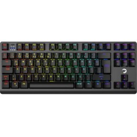 Resim Gamepower Eva 7 60M Mekanik Kablolu, 2.4ghz, Bluetooth 3 Mod Blue Switch Ingilizce Q 88 Tuş USB Rgb Gaming Klavye 