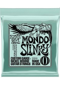 Resim Ernie Ball 2211 Mondo Slinky Nickel Wound Elektro Gitar Teli (10.5-52) 