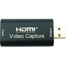 Resim Alfais HDMI Video Capture 4751 USB Video Kaydedici Cihazı 4K Uyumlu Metalik Siyah 