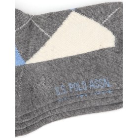 Resim U.s. Polo Assn. Erkek Çocuk Gri Melanj Çorap (Soket) 50318052-VR086 
