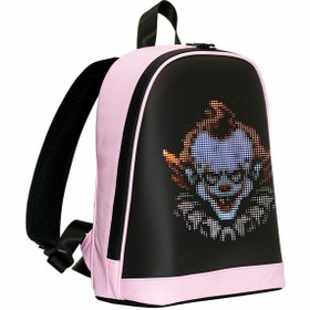 Resim Prime MİNİ SMART BAG Pembe Led Ekranlı Sırt Çantası, Motorcu Çantası 