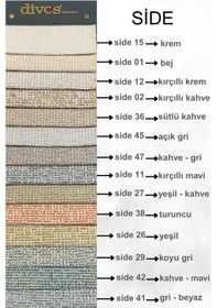 Resim Side Serisi Premium Kalite Silinebilir Dokuma Döşemelik Kumaş Gri - Beyaz 