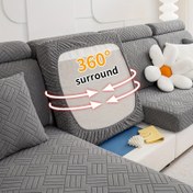 Resim 1 Adet Modern Aşk Hikayesi Koltuk Minderi Kılıfı - Esnek, Evcil Hayvan Dostu, Polar Polar Karışımı, Tüm Koltuk Boyutları İçin 360° Çevre Tasarımı - Makinede Yıkanabilir, Oturma Odası, Yatak Odası, Ofis Dekoru İçin İdeal, Yatak Odası Minderi Kılıfı|Şık Koltuk Geliştirme|Sıkı Uyumlu Kılıf, Oturma Odası Koltuk Kılıfları 