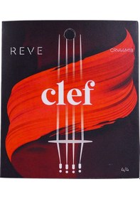 Resim Clef Reve Keman Teli, Takım, 4/4, Medium Tension 