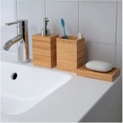 Resim IKEA 3'lü Bambu Banyo Seti 