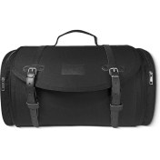 Resim Vespa Motosiklet Çantası Lambretta Motosiklet Çantası Siyah Renk Su Itici Özellikli Iki Yandan Genişleyebilir Neo Retro Model Topcase 35 Litre Şifreli Kilitli Kolay Montaj Taşınabilir 