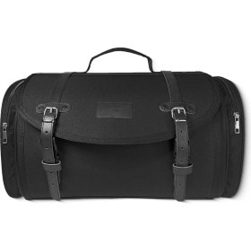 Resim Vespa Motosiklet Çantası Lambretta Motosiklet Çantası Siyah Renk Su Itici Özellikli Iki Yandan Genişleyebilir Neo Retro Model Topcase 35 Litre Şifreli Kilitli Kolay Montaj Taşınabilir 