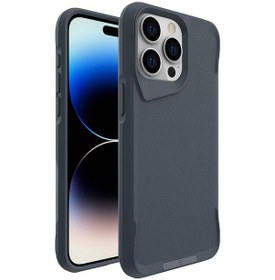 Resim İphone 15 Pro Max Uyumlu Zore Aihttg Kenarlı T-max Mat Standlı Kılıf-gri Gri 