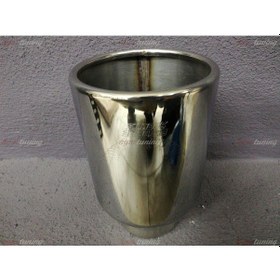 Resim Tek Çıkışlı 100mm Egzoz Ucu Yuvarlak Düz 