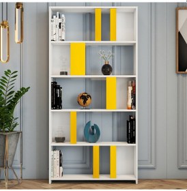 Resim Variant Variant Lima Kitaplık - Beyaz / Sarı 