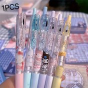 Resim 1 adet Sanrio Yüksek Kaliteli Geri Çekilebilir Jel Kalemler - Zebra Klipsi ile Sevimli Cep Kalemleri, Çeşitli Renkler ve Karakter Tasarımları (for Hello Kitty, for Kuromi, for Pompompurin için), Durable Mürekkep için Defter Tutkunları, Defter Aksesuarları, Sevimli Kırtasiye, Oynak Tasarım, Canlı Renkler 