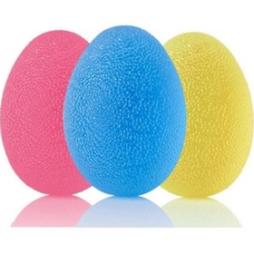 Resim Silikon El Egzersiz Topu Yumurta Tipi 3lü Set 