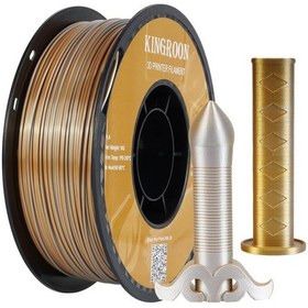 Resim Kingroon Çift Renk Silk Pla Filament - Altın, Gümüş - 1.75mm - 1kg 
