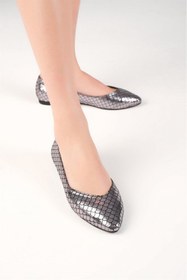 Resim hayati arman Kadın Babet & Loafer Platin 