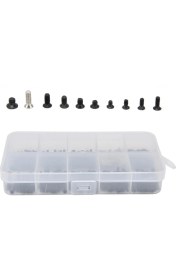 Resim Betty Becky 500 Adet Dizüstü Bilgisayar Vidası Siyah Çinko Kaplama Çapraz Km Aksesuarı M2.5/m2/m3 Yeni (Yurt Dışından) 