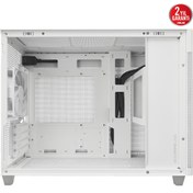 Resim ASUS PRIME AP201 BEYAZ MICRO ATX ALET GEREKTİRMEYEN YAN PANELLER VE TOZ FİLTRELİ IZGARAYA SAHİP 360 MM SOĞUTUCU 338 MM UZUNLUĞA KADAR EKRAN KARTI VE STANDART ATX PSU DESTEKLİ 33 LİTRE HACİMLİ MICRO ATX KASA 