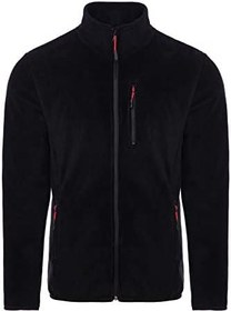 Resim Ghassy Co. Erkek Pro Rüzgar Geçirmez 5 Cepli Outdoor Tam Fermuarlı Polar Ceket 