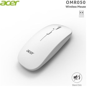 Resim Acer Omr050 Beyaz Kablosuz Sessiz Tuşlu Mouse 1000-1200-1600 Dpı 001 