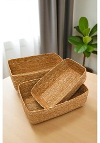 Resim Digithome 3 Lü Naturel Organizer Sepet -pnl-ph39 S/3 Ahşap 