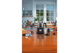 Resim Allians Çok Fonksiyonlu Matte Siyah Mutfak Robotu ve Blender Seti 