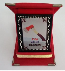 Resim Mini Plaket 8 Cm X 11,5 Cm - Yılın En İyi Baltasına 