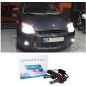 Resim Ford Fiesta Mk5 Led Xenon Sis Farı Ampulü H11 Ultimate 9500 Lumens Yeni Seri Beyaz 2001-2008 