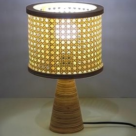 Resim Istanbul Serisi Ortaköy Hazeranlı Ahşap Abajur 