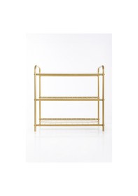 Resim Gold Ayakkabılık Metal Ayakkabılık Ayakkabı Rafı Ayakkabı Düzenleyici Raf 3 Katlı Ayakkabılık Gold 