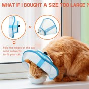 Resim 1 adet Şık İki Tonlu Elizabethan Yaka Kedi ve Köpekler için - Yumuşak Polyester, Anti-Bite/Lick, İşlemler ve Bakım için Mükemmel, Koruyucu Kapaklı Ayarlanabilir Pet Kurtarma Boyun Konisi 